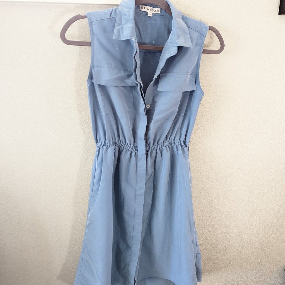 Of Mercer Blue sleeveless dress